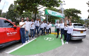 En La Pintada, Suroeste antioqueño: EPM inauguró estación de carga de vehículos eléctricos